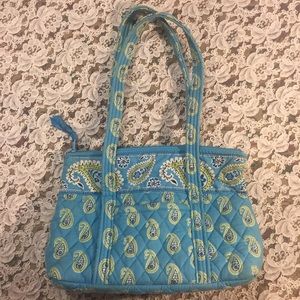[Vera Bradley] blue paisley bag shoulder purse